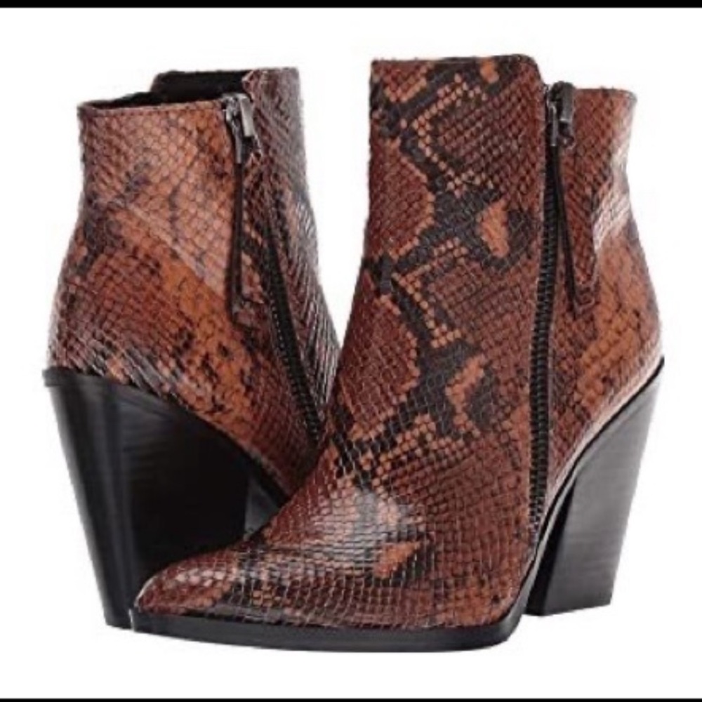 Naturalizer Rooney snake ankle bootie